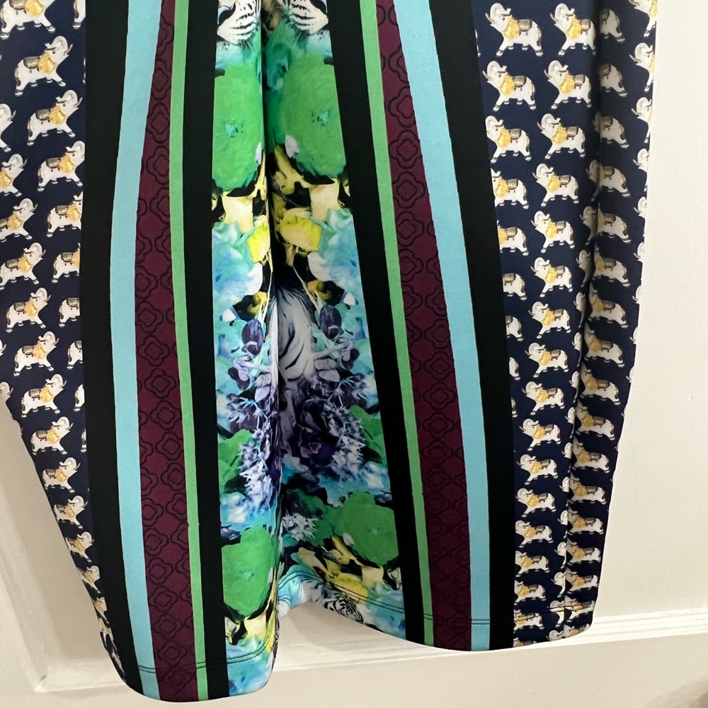 Clover canyon graphic flowers neoprene bodycon dress size small - Picture 11 of 13